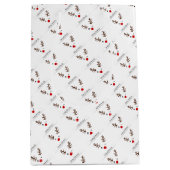 Merry Kerstwinking Rudolph Medium Cadeauzakje (Voorkant)