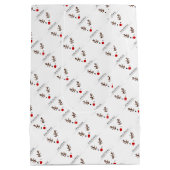 Merry Kerstwinking Rudolph Medium Cadeauzakje (Achterkant)