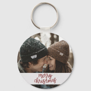 Merry Kerstwinter Couple Sleutelhanger