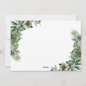 Merry KerstWinter Fir Cone Greenery Photo Hol Feestdagenkaart (Achterkant)