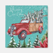 Merry KerstWinter Snowfall Magnet (Voorkant)