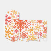 Merry KerstWinter Snowflake Pattern Bedankdoosjes (Uitgevouwen)