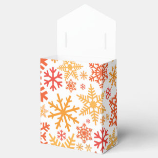 Merry KerstWinter Snowflake Pattern Bedankdoosjes