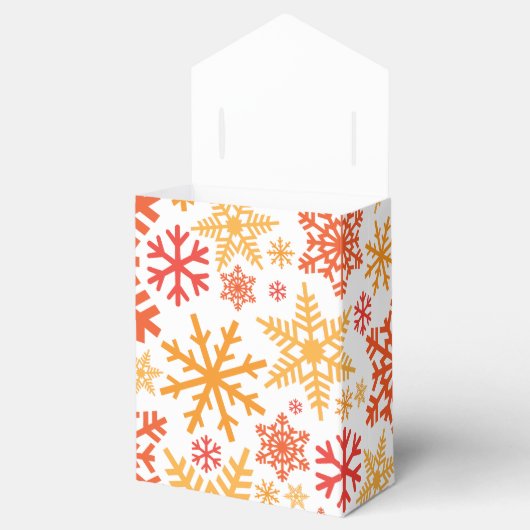 Merry KerstWinter Snowflake Pattern Bedankdoosjes (Geopend)