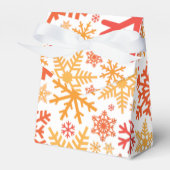 Merry KerstWinter Snowflake Pattern Bedankdoosjes (Voorkant Zijde)