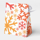 Merry KerstWinter Snowflake Pattern Bedankdoosjes (Achterkant)