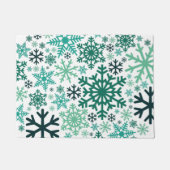 Merry KerstWinter Snowflake Pattern Deurmat (Voorkant)