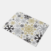 Merry KerstWinter Snowflake Pattern Deurmat (Schuin)