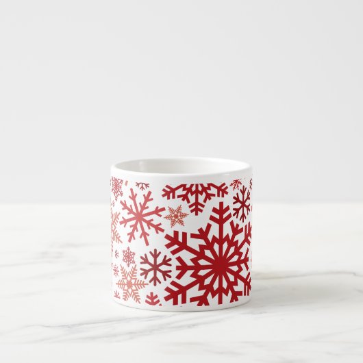 Merry KerstWinter Snowflake Pattern Espresso Kop (Voorkant)