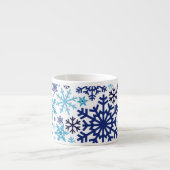 Merry KerstWinter Snowflake Pattern Espresso Kop (Voorkant)