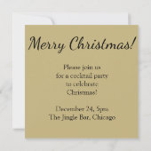 Merry KerstWinter Snowflake Pattern Kaart (Achterkant)