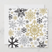 Merry KerstWinter Snowflake Pattern Kaart (Voorkant)