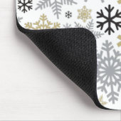Merry KerstWinter Snowflake Pattern Muismat (Hoek)