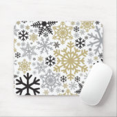 Merry KerstWinter Snowflake Pattern Muismat (Met muis)