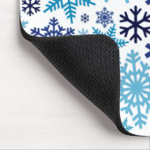 Merry KerstWinter Snowflake Pattern Muismat (Hoek)