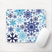 Merry KerstWinter Snowflake Pattern Muismat (Met muis)