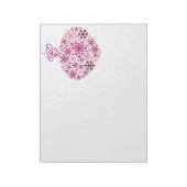 Merry KerstWinter Snowflake Pattern Notitieblok (Linkerzijde)
