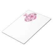 Merry KerstWinter Snowflake Pattern Notitieblok (Schuin)