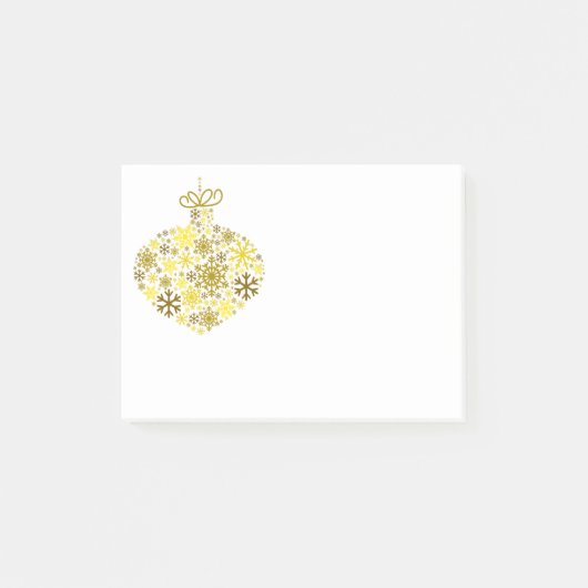 Merry KerstWinter Snowflake Pattern Post-it® Notes (Voorkant)