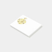 Merry KerstWinter Snowflake Pattern Post-it® Notes (Schuin)