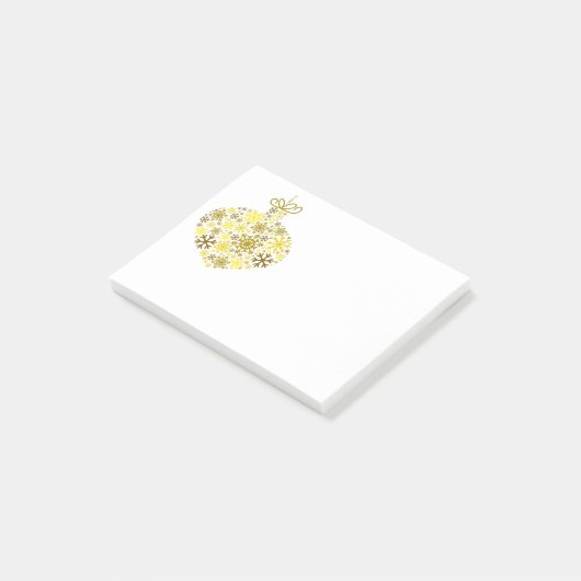 Merry KerstWinter Snowflake Pattern Post-it® Notes (Schuin)