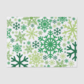 Merry KerstWinter Snowflake Pattern Tissuepapier (Voorkant)