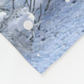Merry Kerstwinter wonderland Fleece Deken (Hoek)