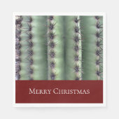 Merry Kerstwoestijn Cactus Southwest Servet (Voorkant)