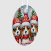 Merry KerstYorki Ornament (voorkant)