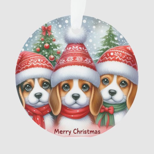 Merry KerstYorki Ornament (voorkant)