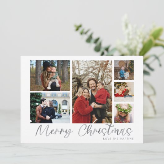 Merry Kerstzilver 6 Foto (Staand voorkant)