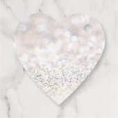 Merry Kerstzilver glitter Bedankjes Labels (Achterkant)