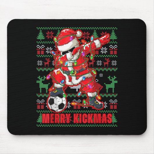 Merry Kickmas Christmas Voetbal Ugly Youth Swe Muismat (Voorkant)