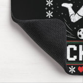 Merry Kickmas Funny Christmas Soccer Xmas  Muismat (Hoek)