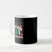 Merry Kickmas Funny Karate Jiu Jitsu Ugly Christma Koffiemok (Voorkant links)