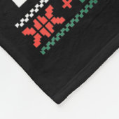 Merry Kickmas Karate Jiu Jitsu Ugly Christmas Desi Fleece Deken (Hoek)