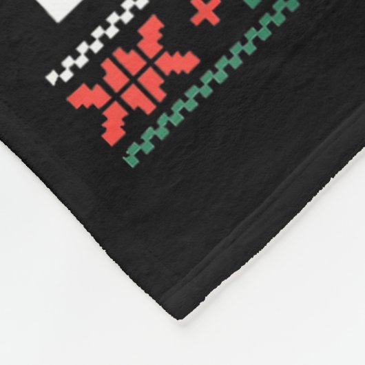 Merry Kickmas Karate Jiu Jitsu Ugly Christmas Desi Fleece Deken (Hoek)