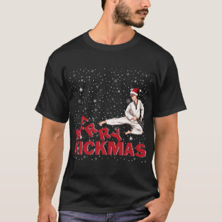 Merry Kickmas Karate-kerstcadeautjes T-shirt