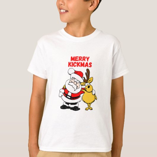Merry Kickmas T-shirt (Voorkant)