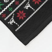 Merry Kickmas Taekwondo Funny Christmas Kickboxing Fleece Deken (Hoek)