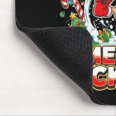 Merry Kickmas Ugly Christmas Jiu Jitsu Funny Santa Muismat (Hoek)