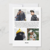 Merry Kickmas Voetbal Foto Feestdagenkaart (Achterkant)