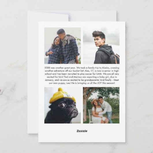 Merry Kickmas Voetbal Foto Kerstmis Feestdagenkaart (Achterkant)