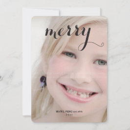 Merry Kinder Afbeelding met kerstmis Modern Holida Feestdagenkaart