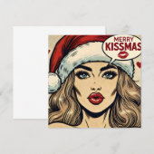 Merry Kismas Retro Stripboek Kerstmis (Voorkant / Achterkant)