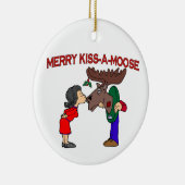 Merry Kiss A Moose Keramisch Ornament (Rechts)