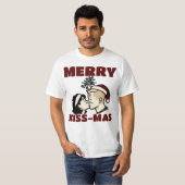 Merry Kiss-Mas Christmas T-shirt (Voorkant volledig)