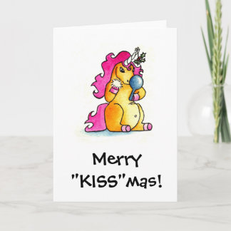 Merry "KISS" mas Feestdagen Kaart