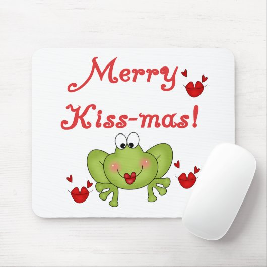 Merry Kiss-Mas Tshirts en Gifts Muismat (Met muis)
