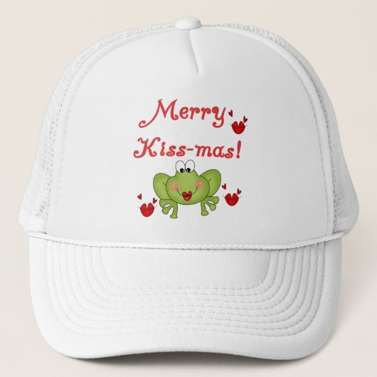 Merry Kiss-Mas Tshirts en Gifts Trucker Pet (Voorkant)